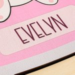 Personalisierte Bauernhof Tier Ostern Hase Eier Karotte Holzpuzzle mit Namen Home Decor Ostern Geschenk für Kinder