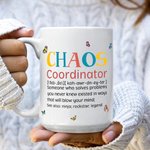 Personalizada Caos Coordinador Carácter Nacimiento Flor 11/15oz Taza de Cerámica con Nombre Cumpleaños Apreciación Regalo para Amigos Familia