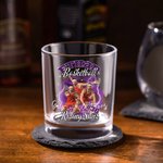 Personalised Old Fashioned Rock Flame Sports Team Photo 10oz Whiskey Glass with Name and Number Game Celebration Party Gift for Sports Lovers