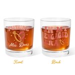Verre à whisky 10oz avec nom Cadeau de fiançailles Cadeau de douche de mariage pour femmes