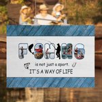 Personalized Fishing Is Not Just A Sport 5 Photos Collage Canvas Painting Home Decor Birthday Gift for Dad Grandpa Fishing Enthusiast