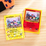 Gepersonaliseerde Schattige Pixel Personage Classic TCG Kaart met Naam en Tekst Kaartspel Collectie Jubileum Valentijnsdag Cadeau voor Koppels