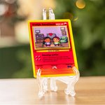 Gepersonaliseerde Schattige Pixel Personage Classic TCG Kaart met Naam en Tekst Kaartspel Collectie Jubileum Valentijnsdag Cadeau voor Koppels