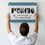 Personalized Fishing Is Not Just A Sport 5 Photos Collage Canvas Painting Home Decor Birthday Gift for Dad Grandpa Fishing Enthusiast