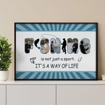 Personalized Fishing Is Not Just A Sport 5 Photos Collage Canvas Painting Home Decor Birthday Gift for Dad Grandpa Fishing Enthusiast