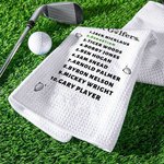 Personalisierte Top 10 Best Golfers Quick Dry 100% Baumwolle Waffel Sport Handtuch mit hängenden Schleife Geschenk für Golfliebhaber