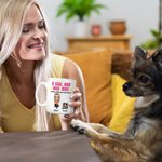Personalisierte Ein Mädchen und ihr Hund 11oz Becher mit 1-5 Hunde und Namen Geburtstag Geschenk für Frauen Mädchen