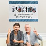 Personalized Fishing Is Not Just A Sport 5 Photos Collage Canvas Painting Home Decor Birthday Gift for Dad Grandpa Fishing Enthusiast