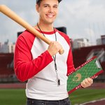 Personalized Baseball Field Acrylic Text Dry Erase Clipboard with Low Profile Clip End of Season Appreciation Gift for Coach Trainer Teacher