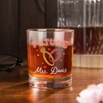 Verre à whisky 10oz avec nom Cadeau de fiançailles Cadeau de douche de mariage pour femmes