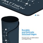 Personalised Zodiac Non-slip Mouse Pad with Name Computer Accessory Birthday Gift for Astrology Lovers