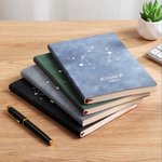 Cuaderno de piel personalizado con el nombre del zodiaco y 200 páginas rayadas Regalo de cumpleaños para los amantes de la astrología