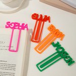 Personalized Multicolor 3D Printed Name Bookmark Encourage Reading Stationery Birthday Gift for Bookworm