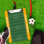 Personalized Soccer Field Acrylic Dry Erase Clipboard with Text and Low Profile Clip End of Season Appreciation Gift for Coach Trainer Teacher