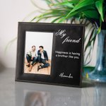 Portafoto in pelle personalizzato per sorelle amiche con titolo e testo Compleanno Anniversario Amicizia Regalo caro per le amiche