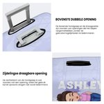 Gepersonaliseerde Kofferhoes Geschikt voor 48-72 cm Hoogte Koffers met Verborgen Rits Cadeau voor Reisfanaten