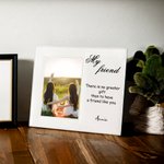 Portafoto in pelle personalizzato per sorelle amiche con titolo e testo Compleanno Anniversario Amicizia Regalo caro per le amiche