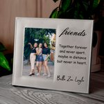 Portafoto in pelle personalizzato per sorelle amiche con titolo e testo Compleanno Anniversario Amicizia Regalo caro per le amiche