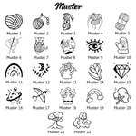 Personalisierte „Made by“ PU-Leder Häkel Strick Etiketten 10er Set mit Namen und Nieten Strickwaren Zubehör Geschenk für DIY Stricker Nähliebhaber