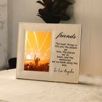 Portafoto in pelle personalizzato per sorelle amiche con titolo e testo Compleanno Anniversario Amicizia Regalo caro per le amiche