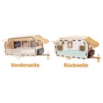 Personalisierter Campingauto Holz-Fotorahmen mit LED-Licht und 3 Fotos Geburtstag Erinnerung Geschenk für Camper