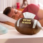 Personalisierte American Football PU-Leder Taschentuch Box Abdeckung mit Logo Nummer Haus Tisch Deko Geburtstag Team Geschenk für Sportliebhaber