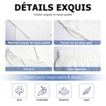 Pantalon de Pyjama Personnalisé avec Texte et 1 à 2 Photos de Visage Style de Dessin au Trait Cadeau Anniversaire pour Amateur de Golf