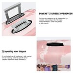 Gepersonaliseerde Y2K-stijl Cartoonfiguur Bagagehoes met Naam Wereldkaart Verjaardag Reisaccessoires Cadeau voor Vrouwen en Meisjes