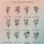 Marque-page en Bois Gravé Personnalisé avec Nom Fleur de Naissance Cadeau Anniversaire Fête des Mères pour Ami Bibliothécaire Amoureux des Livres