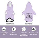 Personalisiertes forever BEST FRIEND Faust Hund Besitzer Mehrfarbiges Hoodie mit Namen Geburtstagsgeschenk für Tierliebhaber
