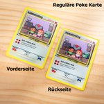 Personalisierte Klassische Pixel Figuren TCG Poke Karte mit Namen Text Du Bist Alles Für Mich Jahrestag Valentinstag Geschenk für Paare