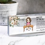 Plaque de bureau en acrylique avec citation amusante Anniversaire Bureau Promotion Cadeau pour collègues Dirigeants