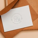 Timbro a secco personalizzato Non sono un Topo di Biblioteca ma il Drago dei Libri regalo perfetto per gli amanti dei libri