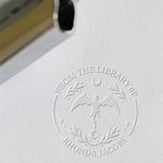 Personalized I'm Not A Bookworm I'm A Book Dragon Book Embosser Stamp From The Library of Dragon Gift for Book Lover