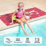 Personalized Multicolour Cloud Star Forest Animal Oversized Quick Dry Beach Towel with Initial and Name Birthday Beach Pool Party Gift for Boys Girls