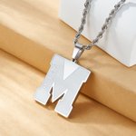 Personalised Multicolor Enamel Initial Necklace with Name Birthday Anniversary Gift for Family