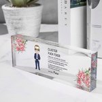 Plaque de bureau en acrylique avec citation amusante Anniversaire Bureau Promotion Cadeau pour collègues Dirigeants