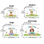 Personalized Cute Eggshell Cartoon Character Biscuit Tin Box with Name Easter Party Storage Accessories Gift for Boys Girls