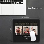 Personalisierte Retro-Foto-Collage Congrats Anti-Rutsch-Mauspad mit Namen und Klasse von 2025 Graduierung Geschenk für Absolventen
