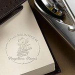 Timbro a secco personalizzato Non sono un Topo di Biblioteca ma il Drago dei Libri regalo perfetto per gli amanti dei libri