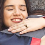 Personalized Engraved Birthstone Zircon Graduation Ring with Name and Year Class of 2025 Graduation Gift for Graduates