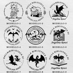 Timbro a secco personalizzato Non sono un Topo di Biblioteca ma il Drago dei Libri regalo perfetto per gli amanti dei libri