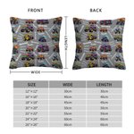Personalized Cartoon Truck Off-road Vehicle Design Name Cloud Soft Throw Pillow Cover Home Decor Birthday Gift for Family Kids