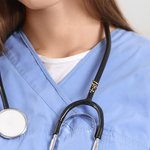 Personalized Birthstone Cross Stethoscope Name Tag Nurses Week Appreciation Graduation Gift for Nurses Doctors Medical Assistants