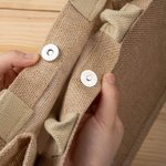 Borsa in iuta personalizzata con nome personaggio e fiore di nascita regalo perfetto per matrimonio e compleanni per donne