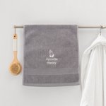 Personalized Praying Hands Embroidered Super Absorbent 100% Cotton Towel with Name Daily Use Religious Baptism Gift for Pastor Christian