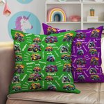 Personalized Cartoon Truck Off-road Vehicle Design Name Cloud Soft Throw Pillow Cover Home Decor Birthday Gift for Family Kids