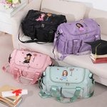 Sac à Bandoulière Personnalisé avec Personnage Fleur et Nom Accessoire de Voyage avec Multi-Compartment Cadeau Anniversaire pour Femme