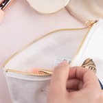 Personalized Cartoon Character Zodiac Birth Flower Portable Makeup Bag with Name Birthday Travel Accessories Gift for Women