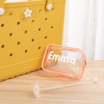 Personalisiertes Durchsichtiges Namenstasche-Garnspinner-Set Häkeln Stricken Zubehör für BOGG-Urlaub Geburtstag Geschenk für Handarbeits-Liebhaber